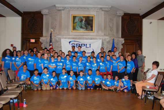 Campers Demonstrate Their Robot Performance Skills For Family Members at SBPLI’s FIRST Robotics Summer Day Camp